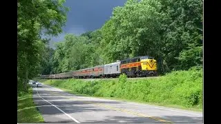 Soft Rain with train horn in Distance ASMR two hours