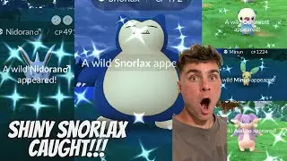 ✨Shiny Spinda Hunt! Shiny Snorlax CAUGHT, 10+ SHINY Pokemon and More in Pokemon Go!✨