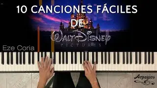 10 canciones de DISNEY para piano | Tutoriales FÁCILES para piano ~ PARTITURAS DISPONIBLES