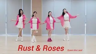 Rust & Roses Line Dance |Intermediate Rolling Count |Queen the Land Line Dance |#퀸더랜드라인댄스#퀸더랜드Q 