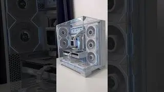 Lian Li 8.8 Universal Screen / White build 9800x3d+5080 #pcbuild #gamingpc #lianli