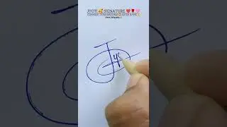 How to the sign Letter.J? ❤️🌹🩷 #calligraphy #signature #art #handwriting
