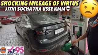 Real Life Mileage Test of Vw Virtus 1.0 | City + Highway Drive | Mileage of New Virtus 2025