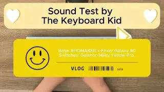 Gateron Milky Yellow Pro V2 Sound Test by The Keyboard Kid