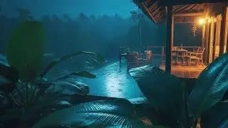 Fall Into Calm 🌩️ Rain Sounds For Sleeping In Gentle Forest Rain