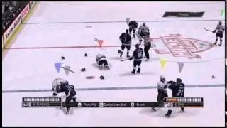 NHL 15 EASHL FULL LINE BRAWL | EA Sports EASHL Online Brawl