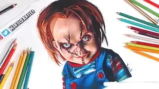 Dibujo de Chucky El muñeco diabolico - Especial Halloween - speed drawing