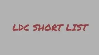 LDC SHORT LIST