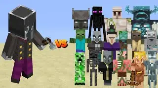 ARMORED VINDICATOR vs EVERY MINECRAFT MOB |