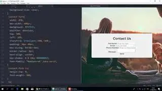 Responsive Contact Us With HTML & CSS