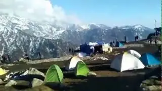 Triund त्रिउंड Hill top hiking trek, Dharamsala Himachal India
