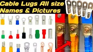Different types of electrical power & control cable lugs ।All size lugs name and pictures ।lugs size