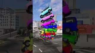 ​#CarCrush​#BusSmash​#ExtremeCrash​#VehicleStacking​#PhysicsFails​#Simulation​#CarGame