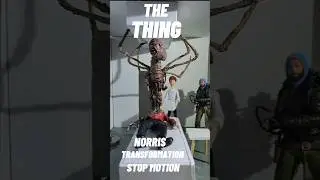 John Carpenter THE THING 1982  [Norris Transformation ] #chucky #shorts #stopmotionanimation