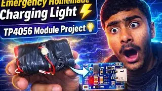 Emergency Homemade Charging Light | TP4056 Module Project 💡⚡#EmergencyLight#HomemadeProject#