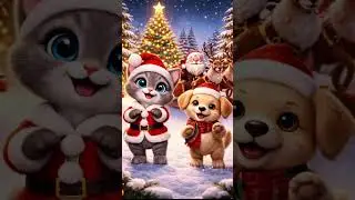 Happy Christmas Dance! 🎄🎅 | #youtubeshorts #cute #ai #cat #funny #cartoon #love #christmas #santa