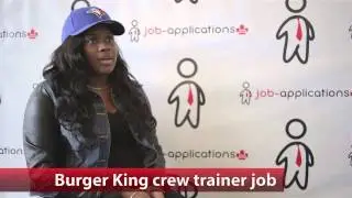 Burger King Crew Trainer Job