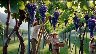 Mini People Cook Pancakes & Pick Grapes #grape #pancake #miniature #ai 