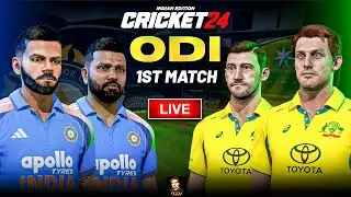 India Tour Of Australia 2025 | India vs Australia 1st ODI Match | Cricket 24 Live | RtxVivek