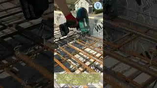Cordless rebar tying tool in action: Good tools and efficiency