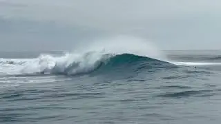 Uncrowded glassy surf in the Maldives, filmed from the dhoni during boat surf trip.