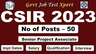CSIR-Traditional Knowledge Digital Library New recruitment 2023 for Senior Project Associate Post