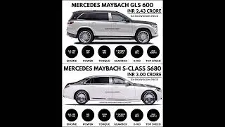 Mercedes Maybach GLS 600 vs Mercedes Maybach S-Class S680 #shorts #car #luxurysuv #luxurysedan