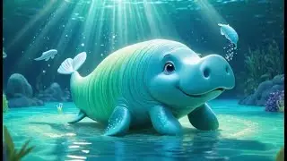 Manatee Tails Go Swish Swish Swish | English Nursery Rhyme | Kids Songs | Baby Music