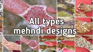 Simple and bridal mehndi🌺🍀🌿 designs #heenaart #mehndi #bridalmehndidesign #ansarimehndi #henna 