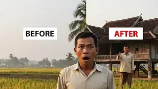 Cambodian Village House Tour | Simple Living in the Countryside 😊🍓 #viral #viralvideo #timelapse 