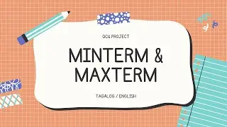 MINTERM & MAXTERM // TRUTH TABLE // CANONICAL - (ENGLISH & TAGALOG) LOGICS PROJECT