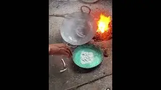 Kalai is the process where brass and copper utensils are coated with a metal called kalai or Tin