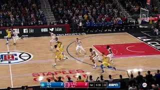 NBA LIVE 19 WARRIORS vs LA CLIPPERS FULL GAME - PS4 PRO - HD