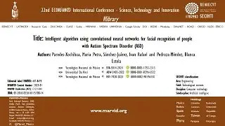 Intelligent algorithm using convolutional neural networks for facial recognition