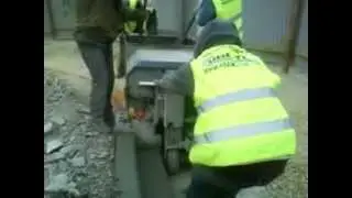 Plac Sienkiewicza Extruded Curb & Gutter Job, Tarnow, Nov 2011 #7