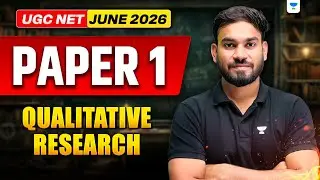 UGC NET Paper 1 Qualitative Research | UGC NET Paper 1 June 2026 | UGC NET Paper 1 By Dharmendra sir