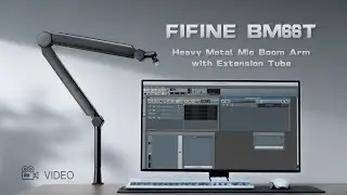 [Introducing] of FIFINE BM66T Heavy Bearing Metal Mic Boom Arm with Extension Tube, Cable Management