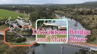 DICKABRAM BRIDGE & MARY RIVER, MIVA, QUEENSLAND || AERIAL VIEW #djimini2se #dronefootage