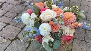 Summer to Fall Wedding Flowers | Bridal Bouquet & Set Up BTS!