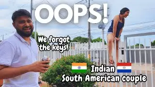 Мы забыли ключи 😭🔑 Застряли на улице 😅 Видеоблог международной пары 🇵🇾🇮🇳