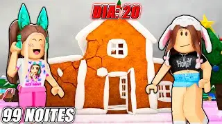 SOBREVIVENDO NA CASA DE GENGIBRE EM 99 NOITESNA FLORESTA! - Roblox