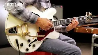 Полуакустическая электрогитара Gibson ES-355 VOS Bigsby, классическая белая