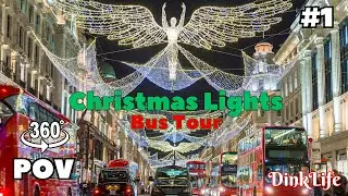 London Christmas Lights Double-Decker Bus Tour - (360 POV) #1