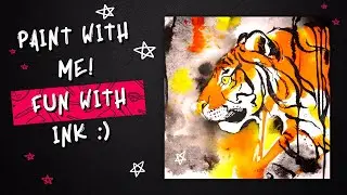 Royal Talens Ecoline Watercolor & India Ink Mixed Media Illustration Studio Vlog