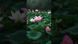Lotus Plant ! blooming meadows! 4k Videos! #shorts #lotus