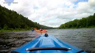 Kayaking Delaware River in Liquid Logic Remix XP 10