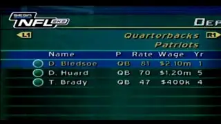 Эпизод 1, 47 в целом: Я попробовал поиграть за Тома Брэди в NFL 2K2...