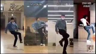 kpop Idols dancing to mmhm.