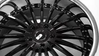 XO Luxury Wheels - New York in Gloss Black w/ Stainless Steel Lip