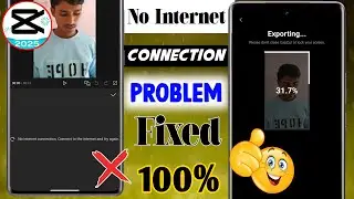 Capcut no internet connection problem export | Fix capcut export problem no internet connection